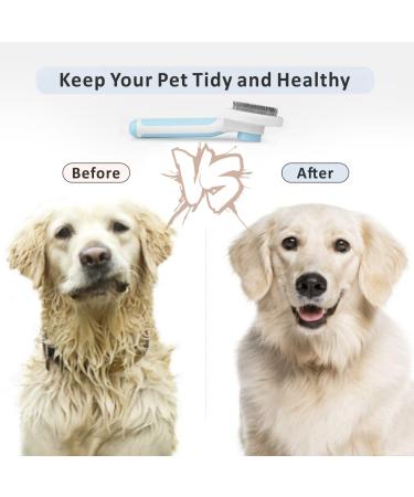 Bayion Cat Brush & Dog Brushes - Best for Short & Long Hair Daily Undercoat & Mat Removal - Blue - Buy Online on GoSupps.com