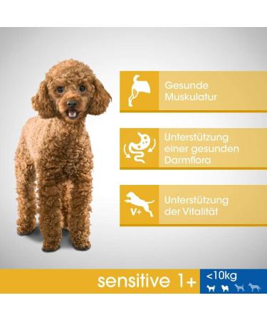 Sensitive Adult 1+ Dry Dog Food for Extra Small and Small Dogs (XS/S) with Turkey 1.4 kg (Pack of 5) - Buy Online on GoSupps.com