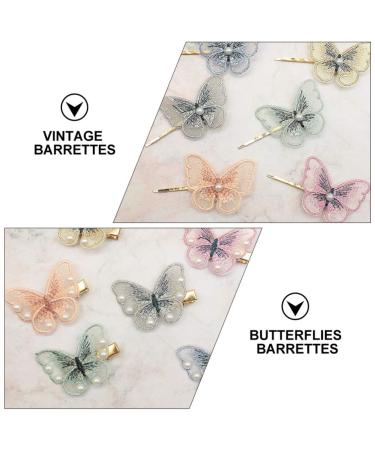 Frcolor Vintage Butterfly Hair Clips 12 Pieces Cute Embroidered Animal Hair Jewelry for Women | Perfect Party Favors for Birthdays & New Year - Buy Online on GoSupps.com