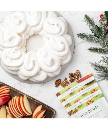 Handfuel Apple Pie Walnuts Hand Roasted Walnuts 3g of Protein Non-GMO Vegan Friendly Plant Based Flavoured Nuts - 120 Grams - Buy Online on GoSupps.com