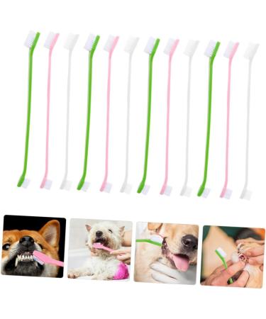 CORHAD 12pcs Double Head Dog Toothbrush Dog Finger Toothbrush Dog Toothbrush Toothpaste Dog Tooth Care Pp - Buy Online on GoSupps.com