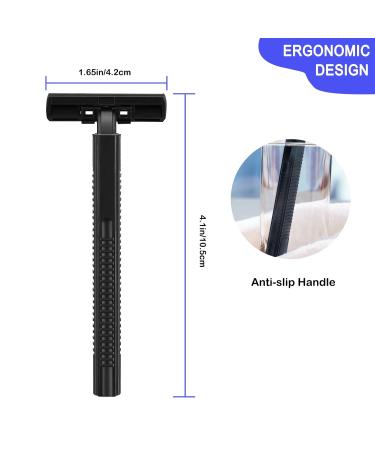 400 Pcs Twin Blade Razors for Men & Women - Manual Disposable Shaving Razors for Travel Hotel & Outdoors - 200 Blue & 200 Black - Buy Online on GoSupps.com
