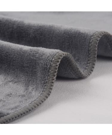 VORLAN Microfiber Facial Cloths - Fast Drying & Absorbent Makeup Remover Washcloths (12x12 White & Gray) | International Shipping Available - Buy Online on GoSupps.com