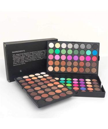 Vivid 120-Color Mini Eyeshadow Palette - Matte & Shimmer | Professional 3 Layers Bright & Warm Eye Shadows | Colorful Makeup Set - Buy Online on GoSupps.com