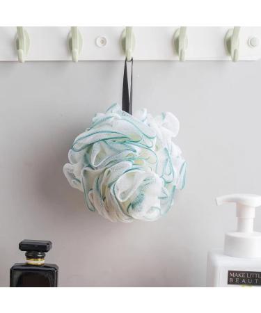 6 Pack White Green Loofah Sponge Set for Men and Women - Bath Shower Skin Care Accessories - Buy Online on GoSupps.com