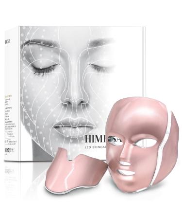Led Face Mask 7 Colors Light Mask for Face Blue & Red Light Face Mask Anti-aging Anti-wrinkle Korean Professional Technology Led Light Mask for Face and Neck A-021