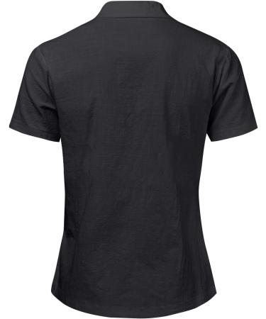 Men's Linen Shirt & Jacket | Revers Single Color Spring & Summer Styles | Loose Casual Hawaii Vacation Shirts up to 5XL - Black - Buy Online on GoSupps.com