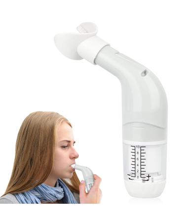 SEABIRD Breathing Trainer Lung Health Exerciser Device, Inspiratory Expiratory Trainer with Adjustable Resistance Levels, Handheld Trainer to Strengthen Breathing Muscles and Increase Lung Capacity