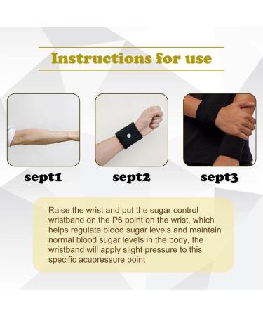 Blood Sugar Management Bracelet Promote Relaxation Acupressure Nylon Lightweight For Auxiliary Tools White Color Body Wristband Wristband Sugar Levels carbon Regulate WeiMax Wristband Sugar fi - Buy Online on GoSupps.com