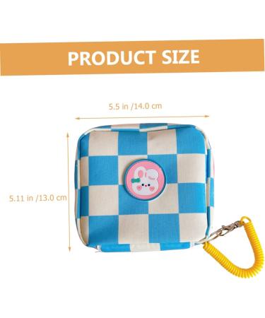 Adorable Cartoon Lipsticks Pouch with 2pcs Napkins - Portable Outdoor Bag Organizer for Tampons and Menstrual Pad Storage - Buy Online on GoSupps.com