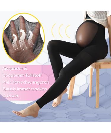 Buy Maternity Compression Tights - 20-30 mmHg Medical Leggings with Abdominal Support | International Shipping - Buy Online on GoSupps.com