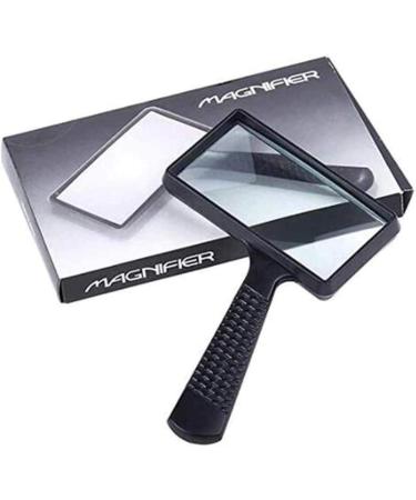 Lightweight Magnifying Glass Hand-Held Square Oblique Handle 3 Times High-Definition Anti-Big Mirror for Reading and Repair Lofty Ambition - Buy Online on GoSupps.com