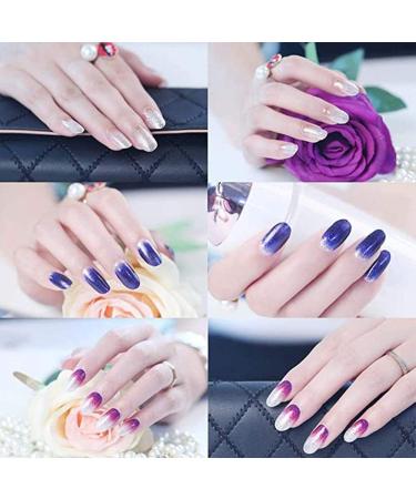 BeautyChen Glitter Gradient Nail Stickers - 14 Sheets, Full Wraps, Adhesive Decals for Women & Girls - Buy Online on GoSupps.com