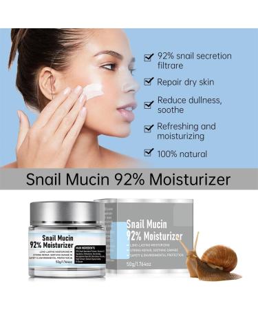 Buy Original Snail Mucin 92% Moisturizer - Crema De Baba De Caracol for Hydrating & Repair | 2pcs Daily Face Gel Cream | International Shipping Available - Buy Online on GoSupps.com
