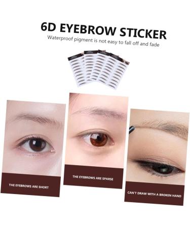 Beavorty 12 Pcs Eyebrow Stickers Temporary Eyebrow Tattoos Artificial Eyebrow Make up 4d Transfer Stickers - Buy Online on GoSupps.com