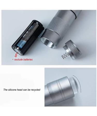 Mini UV Nail Lamp with Stamp Head - Portable 12 LED Quick Dry UV Lamp for Perfect Nails | Silver | International Shipping - Buy Online on GoSupps.com