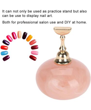 Nail Enhancement Display Exercise Stand Magnetic Nail Clip Exercise Display Stand Acrylic Crystal Clip Alloy False Nail Tip Salon DIY Nail Enhancement Tool(pink) - Buy Online on GoSupps.com