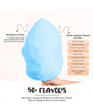 Baking Beauty and Beyond Premium Floss Sugar for Cotton Candy - 800g Bulk Floss Sugar with Natural Ingredients - Original Blue Flavor for Every Occasion - Buy Online on GoSupps.com