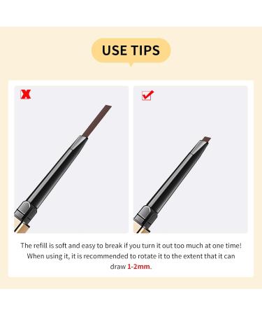 Docolor Waterproof Micro Eyebrow Pencil Duo, Soft Brown & Black - 2 Pack - Buy Online on GoSupps.com