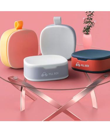 Portable Pill Organizer - Small Pill Case for Purse & Pocket | Daily 4x Pill Box for Vitamins & Supplements (3 PCS - Buy Online on GoSupps.com