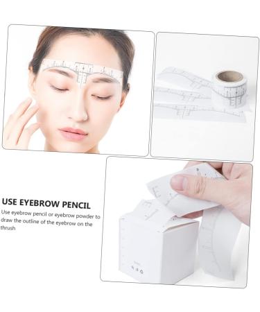 FRCOLOR 2 rolls Adhesive Scale Auxiliary Stencil Sticker Brow Disposable Cosmetics Measuring Woman Eyebrow 1 count (Pack of 1) Whitex2pcs - Buy Online on GoSupps.com