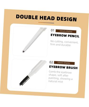 Healvian 6 Pcs Double-headed Waterproof Eyebrow Pencil Brow Pencil with Brush Makeup Tool Abs (shell) - Buy Online on GoSupps.com