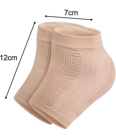 Buy Sharplace Moisturizing Heel Socks - Foot Cushion & Shock Absorption 2 Pieces for Calluses | Skin Color | International Shipping - Buy Online on GoSupps.com