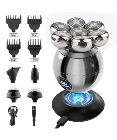 FMeA Electric Barber for Men Rechargeable Bald Head Electric 7 Floating Heads Beard Nose Clipper Hair Trimmer