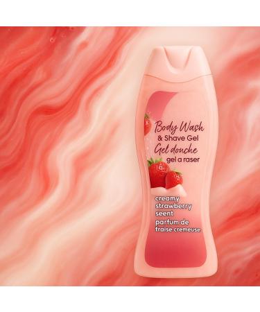 Body Wash and Shave Gel with Creamy Strawberry Aroma 20 fl oz Bottle for Daily Shower Use Smooth Lather Formula for Regular Bathing and Routine Personal Care - Buy Online on GoSupps.com