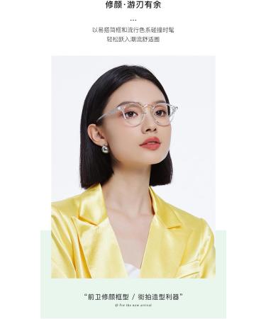 SERONI Pin Temples Round TR90 Blue Light Blocking Glasses for Women & Men - Anti-UV Computer & Reading Glasses in Black (47mm - Buy Online on GoSupps.com