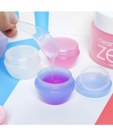 Alledomain 20 Pieces 20ml / 20g Empty Clear Cosmetic Pots with 3 Mini Spatula Plastic Refillable Travel Sample Container Jars with Lids and Inner Liners for Makeup Creams Lotions Beauty Nail - Buy Online on GoSupps.com