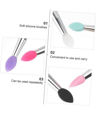 Ipetboom 6pcs Eye Shadow Brush Eyeshadow Silicone Lip Brush Eye Shadow Applicator Make up Silicone Brush - Buy Online on GoSupps.com