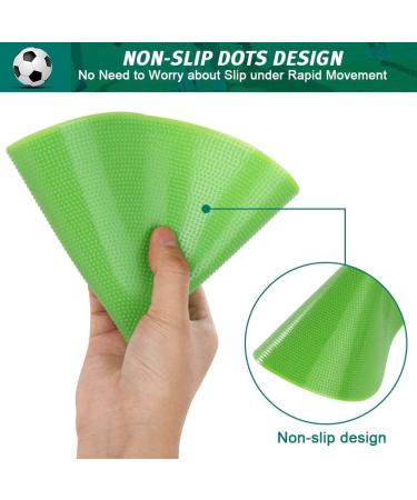 TuXHui 9 Inch Spot Markers Rubber Floor Dots - 24Pcs/30Pcs | Non Slip Agility Dots for Kids Sports & Gym Training | Includes Flat Field Cones Circles | Ideal for Soccer, Basketball, Preschool & Kindergarten Classroom - 6 Colors Available - Buy Online on GoSupps.com