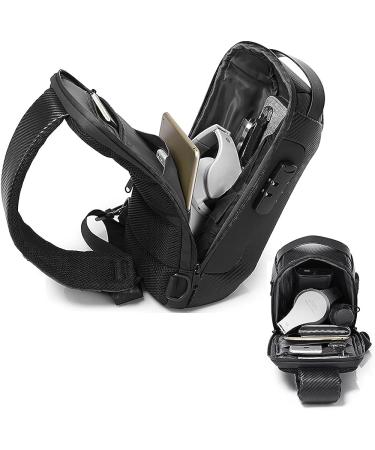 OZUKO Anti Theft Sling Bag | Waterproof Crossbody Backpack with USB Port Grey - Buy Online on GoSupps.com