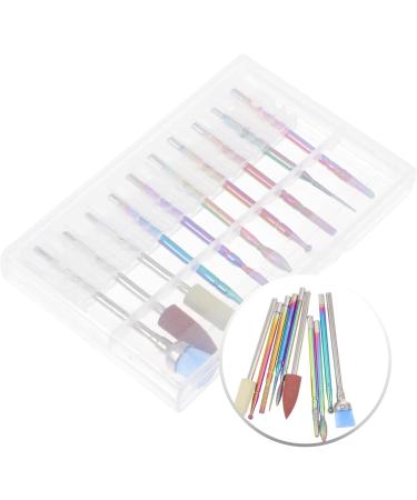 FRCOLOR 1 Set Nail Polisher Nail Polishing Nail Files for Natural Nails Kit Nail Drill Nail Filer Head Russian Nail File Electric Nail Grinding Head Nail Set Alloy Tungsten Steel Manicure - Buy Online on GoSupps.com