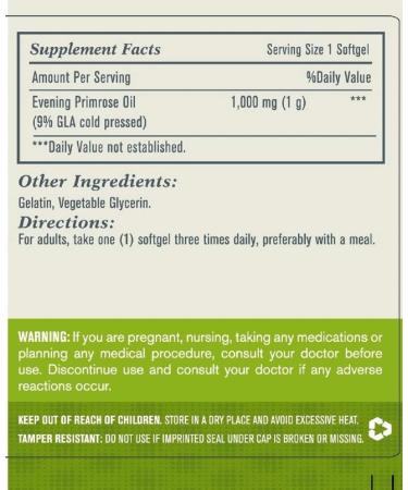 Esmond Natural: Evening Primrose Oil (Promotes Women Health Natural Support for Women PMS) GMP Natural Product Assn Certified Made in USA - 1000mg 60 Softgels - Buy Online on GoSupps.com
