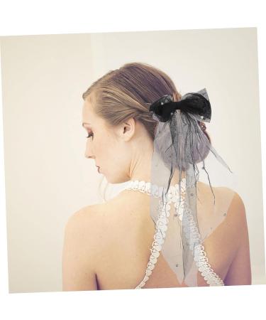 FRCOLOR Bridal Hair Accessories Bow- Knot Hair Clip Bridal Hairpins Hair Barrette Bow Headdress Bachelorette Party Veil Tiara for Girls Bow-knot Hair Clip Bride Decorate Wedding Iron - Buy Online on GoSupps.com