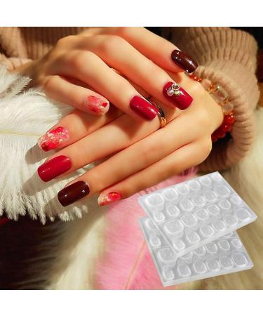 Double-side Glue Nail Sticker Adhesive Transparent Nail Sticker Non-toxic Transparent Double Sided Adhesive Flexible Fake Nail Stickers for Manicure Supplies. 10 Sheets - Buy Online on GoSupps.com