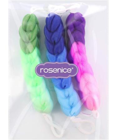 3pcs Bath Pouf Set - Mesh Shower Sponge Balls for Luxurious Bathing Experience - Buy Online on GoSupps.com