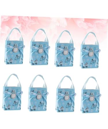 12pcs Box The Gift Gifts Paper Gift Bag Mini Tote Candy Bag Christening Decoration Party Favors Korean Birthday 1 count (Pack of 1) Sky-blue - Buy Online on GoSupps.com