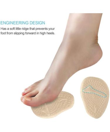 High Heel Foot Cushions Pads - 2 Pairs Anti-Slip Gel Forefoot Inserts for Comfort & Support - Buy Online on GoSupps.com