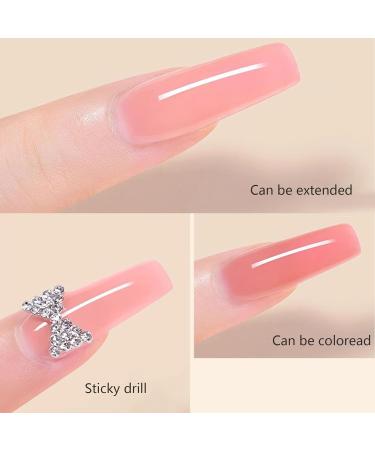 Buy UV Nail Gel 15g*2 - Sealing Gel for Nail Extensions & Art Design - Nude Pink Solid Color Poly Gel - Buy Online on GoSupps.com