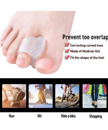 Toe Spreader for Big Toes - Gel Stretcher & Silicone Caps for Hallux Valgus Correction | Pack of 4 - Buy Online on GoSupps.com
