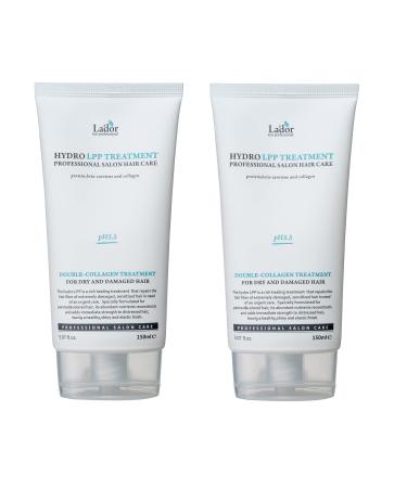 La'dor Hydro LPP Treatment 2 x 150 ml treatment collagen keratin hair treatment without silicone very dry hair damaged stressed haironon after shampoos - Buy Online on GoSupps.com