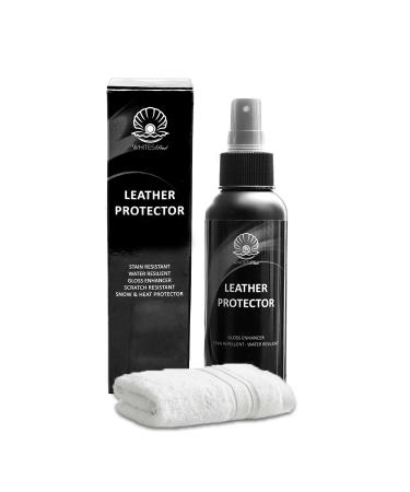 Premium Leather Protector Spray Shoes Purses Bags Car Seats Couch Fabric Protector and Stain Guard for Upholstery Protection - Waterproofing Leather Protectant Stain/Scratch Resistant