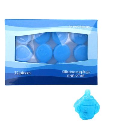Reusable Earplugs - Super Soft Foam Ear Plugs | Noises Reduction Earplug - Silicone Washable Hearing Protection for Sleep Snoring - Moldable Sponge Ear for Work Travel Trains Sleeping 2 Blue
