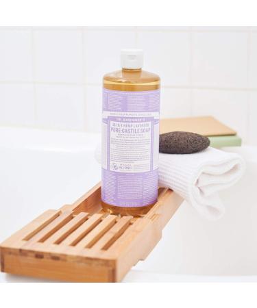 Dr. Bronners Lavender Pure-Castile Liquid Soap 1 Gallon - Organic 18-in-1 Soap for Face, Body, Hair, Laundry, Pets & Dishes - Concentrated, Vegan, Non-GMO - 128 Fl Oz - Buy Online on GoSupps.com