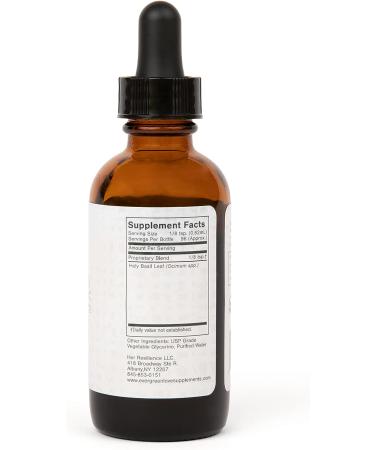 Organic India Tulsi Holy Basil Liquid Supplement | 2 oz 60ML | Ursolic Acid | Alcohol-Free | Holy Basil Tincture for Busy Mothers - Buy Online on GoSupps.com