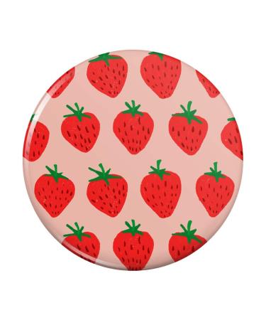 GRAPHICS & MORE Cute Strawberry Strawberries Pattern Sketchy Compact Pocket Purse Hand Cosmetic Makeup Mirror 3 Inches