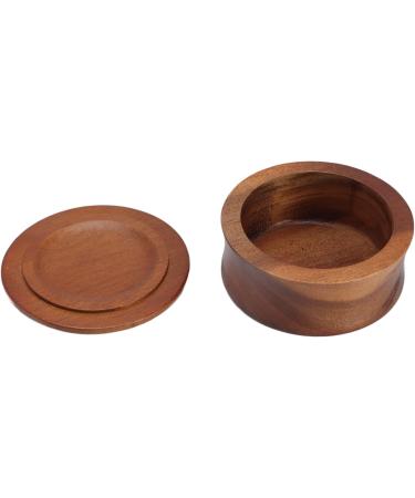 Saffront Men's Wooden Shaving Brush & Bowl | Eco-Friendly Maple Razor Brush for Salons | Portable Shaving Soap Cup - Buy Online on GoSupps.com